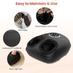 CuPiLo Foot Massager with Heat, FSA HSA Eligible Shiatsu Foot Massager Machine for Plantar Fasciitis, Adjustable Vibration & Pressure for Neuropathy Pain, Women Men Gifts, Fits Up to 12"