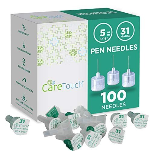 Care Touch 31 Gauge Pen Needles, 100 Pack