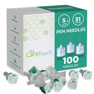 Care Touch 31 Gauge Pen Needles, 100 Pack