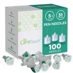 Care Touch 31 Gauge Pen Needles, 100 Pack