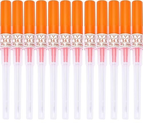 12PCS 14G Disposable Catheter Piercing Needles