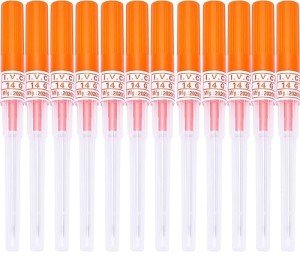12PCS 14G Disposable Catheter Piercing Needles