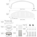 Stainless Steel 18-Inch Safety Grab Bar with Shelf