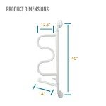 Stander Curve 14-Inch Bathroom Grab Bar