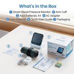 Etekcity Smart High Blood Pressure Monitor for Home Use, FSA HSA Store Eligible Items, Cuff for Standard to Large Arms, Accurate Bluetooth BP Machine with Data Storage, Home Medical Diagnostic Kit