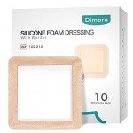 Dimora Waterproof Silicone Foam Dressing 6"x6" 10 Pack