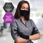 Black Nitrile Examination Gloves - Small Box of 50