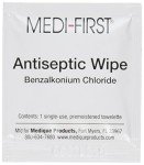 Medique Medi-First Antiseptic Wipes, Benzalkonium Chloride Cleansing Towelettes, 20 Pack - 21471