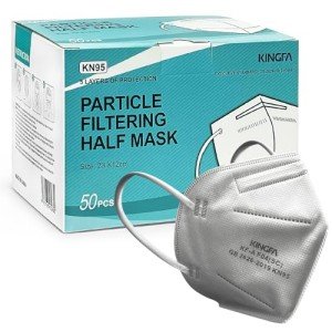 Kingfa KN95 Face Mask 50 Pcs Disposable Respirator 5-Ply Layer | GB2626-2019 Compliant