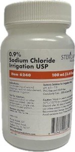 Sterile Saline Irrigation Solution, 100ml - Case of 6