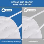 KN95 Face Mask 30 Pack, OPECTICID KN95 Masks White Cup Masks Breathable 5-Layer Filter Efficiency≥95% Against PM2.5 Disposable Certified KN95 Respirator Masks