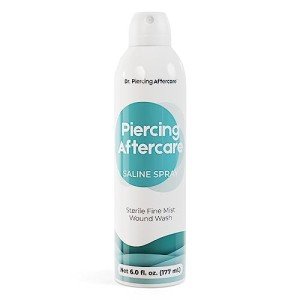 Sterile Saline Spray for Piercing Aftercare