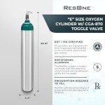 ResOne E Size Portable Aluminum Oxygen Cylinder