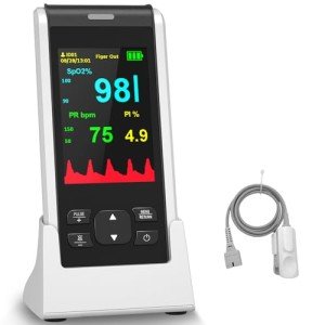 Rechargeable Fingertip Pulse Oximeter for SpO2 Monitoring