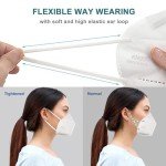 KN95 Face Mask 30 Pack, OPECTICID KN95 Masks White Cup Masks Breathable 5-Layer Filter Efficiency≥95% Against PM2.5 Disposable Certified KN95 Respirator Masks