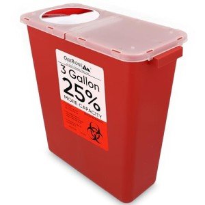 Oakridge 3 Gallon Sharps Container with Rotating Lid