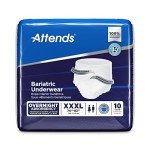 Attends Bariatric Disposable Pull-On Underwear, 10 Ct
