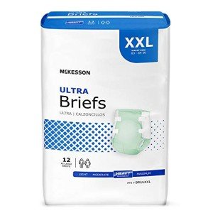 McKesson Heavy Absorbency Incontinence Briefs, 2XL 48 Count