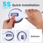 Dual Suction Grab Bars for Bathroom Safety