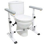 Toilet Safety Rails for Seniors with Adjustable Arms
