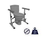 Toilet Safety Rails for Seniors with Adjustable Arms