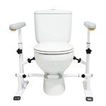 Toilet Safety Rails for Seniors with Adjustable Arms