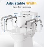 Adjustable Toilet Safety Rail for Seniors and Disabled