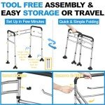 Adjustable Stainless Steel Toilet Safety Rails