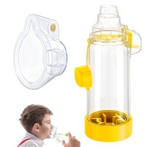 Portable Anti-Static Inhaler Spacer with Silicone Mask