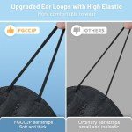 FGCCJP KN95 Face Mask 30pcs Disposable Face Masks Individual Packed Safety 5 Layers Breathable Cup Dust Masks Filtration>95% for Adults Men Women(Black)