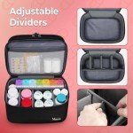 Mancro Dual Layer Medicine Organizer Bag - Black