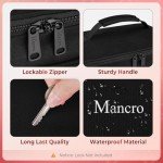 Mancro Dual Layer Medicine Organizer Bag - Black