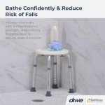 Drive Medical RTL12004KD Handicap Bathroom Stool, White