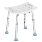 Height Adjustable Shower Chair for Seniors and Disabled