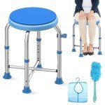 Upgraded Stainless Steel Shower Chair for Elderly