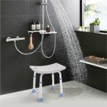 Height Adjustable Shower Chair for Seniors and Disabled