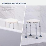 Drive Medical RTL12004KD Handicap Bathroom Stool, White