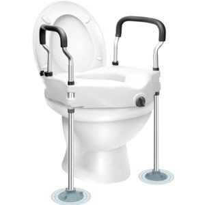 Toilet Seat Riser for Seniors with Handles