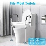 Toilet Seat Riser for Seniors with Handles