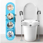 Toilet Seat Riser for Seniors with Handles
