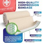 Elastic Bandage Wraps - 6” - 5 Pack