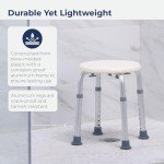 Drive Medical RTL12004KD Handicap Bathroom Stool, White