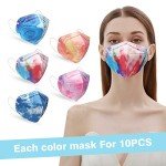 SOOQOO 50-Pack Tie Dye KN95 Face Masks