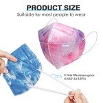 SOOQOO 50-Pack Tie Dye KN95 Face Masks
