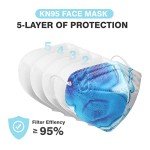 SOOQOO 50-Pack Tie Dye KN95 Face Masks