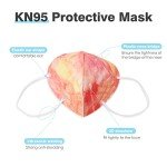 SOOQOO 50-Pack Tie Dye KN95 Face Masks