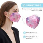 SOOQOO 50-Pack Tie Dye KN95 Face Masks