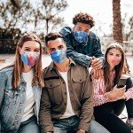 SOOQOO 50-Pack Tie Dye KN95 Face Masks