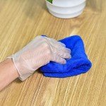 Clear Vinyl Exam Gloves, Large, 100 Count