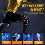 Copper Compression Knee Braces for Pain Relief (2 Pack)